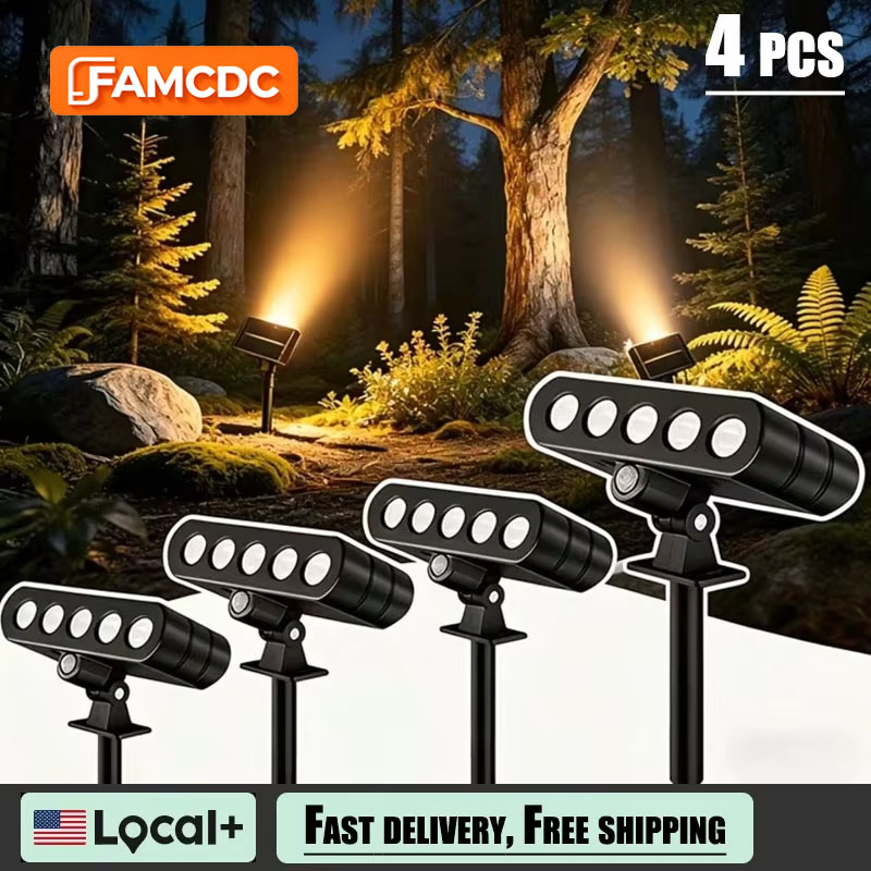 Outdoor Power Pack - 4 PACK Solar Outdoor Spotlights 1200mAh