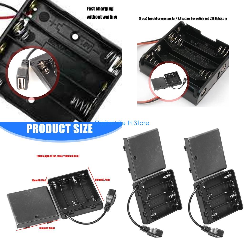 Outdoor Use Power Strip - Hộp đựng pin E06D 4 khe