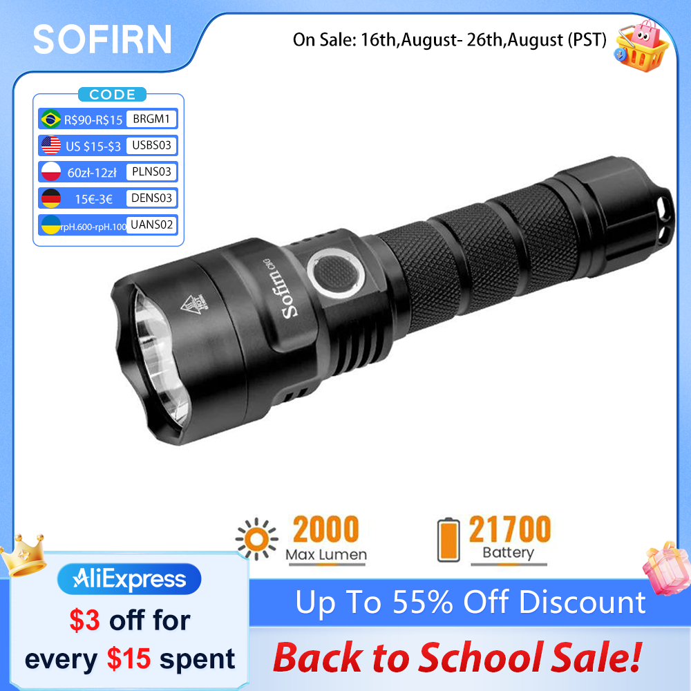 Outdoor Power Group - Sofirn C8G Mạnh Đèn Pin LED