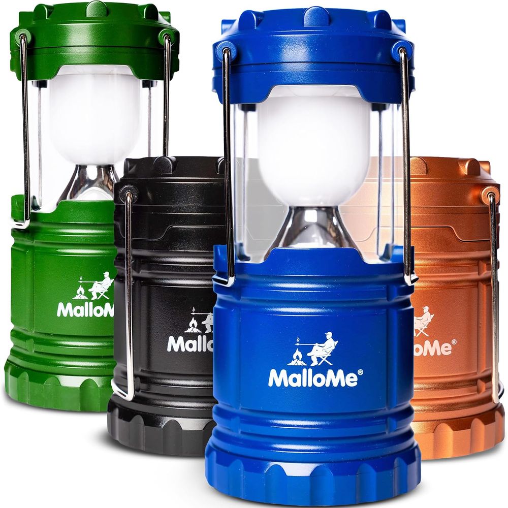 Outdoor Power Pack - Multicolor LED Camping Lanterns 4-Pack: Portable