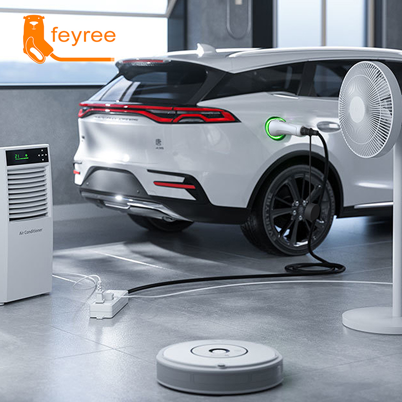 Feyree V2L Cable Electric Car  - đánh giá và giá Outdoor Power Plug In
