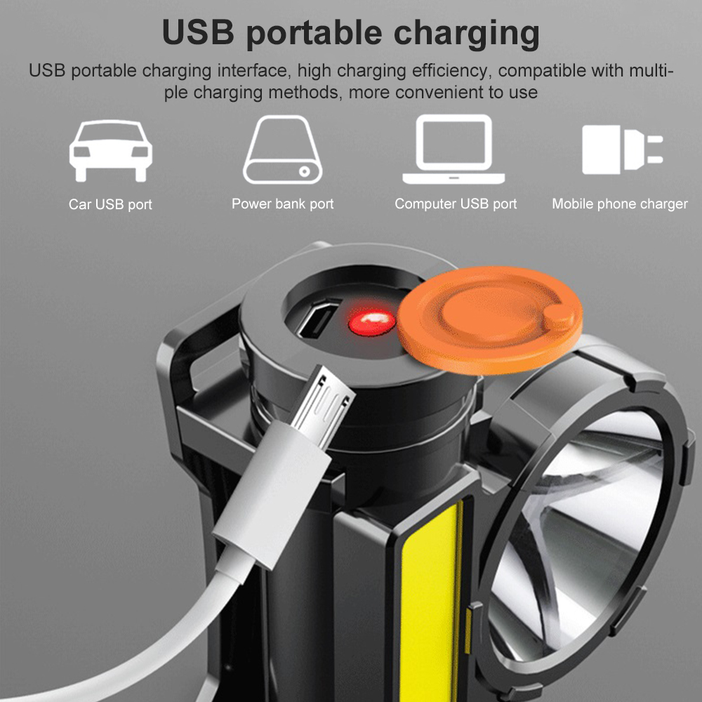 LED USB Rechargeable COB Headl - đánh giá và giá Outdoor Power Source