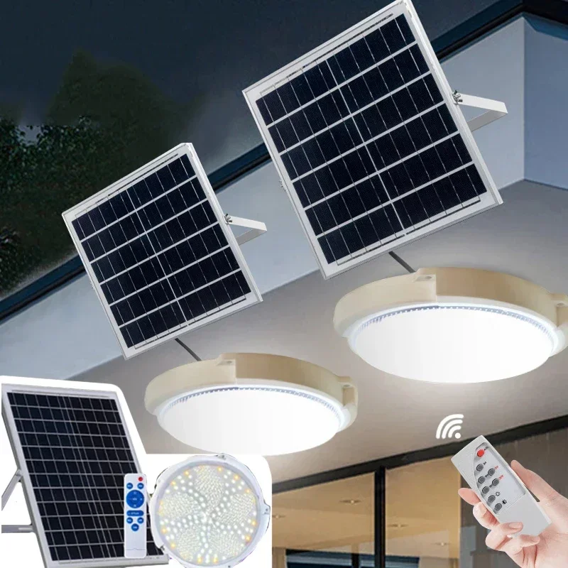 60/500W LED Solar Ceiling Ligh - đánh giá và giá Outdoor Power Line