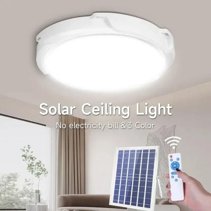 60/500W LED Solar Ceiling Ligh - đánh giá và giá Outdoor Power Line
