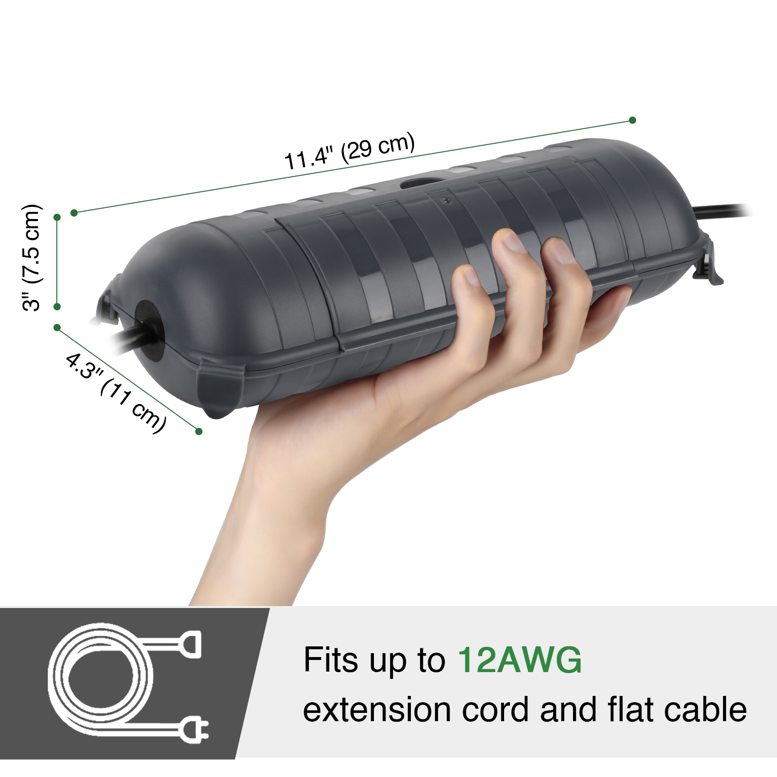 Large Weatherproof Outdoor Ele - đánh giá và giá Outdoor Power Strip With Cover