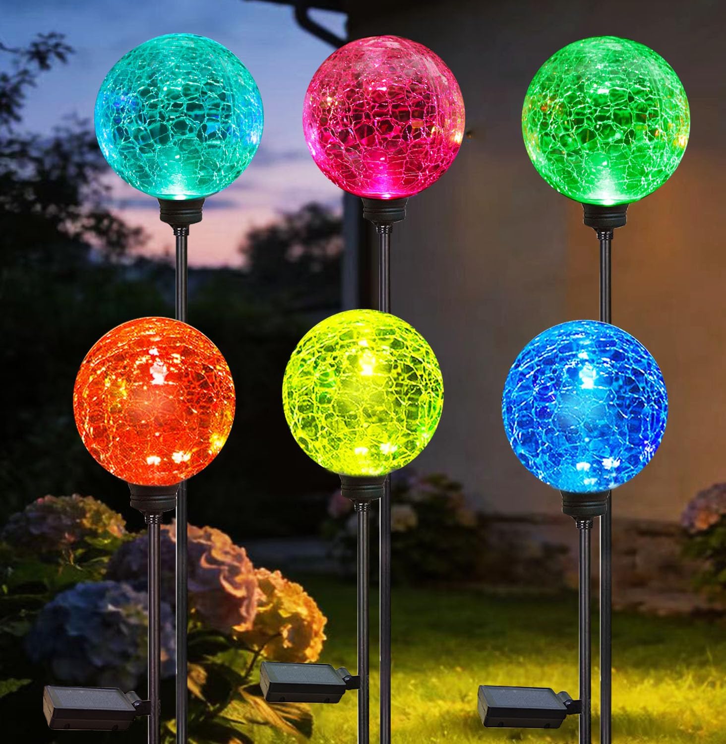 Solar Garden Lights, 6 Pack Mu - đánh giá và giá Outdoor Power Pack