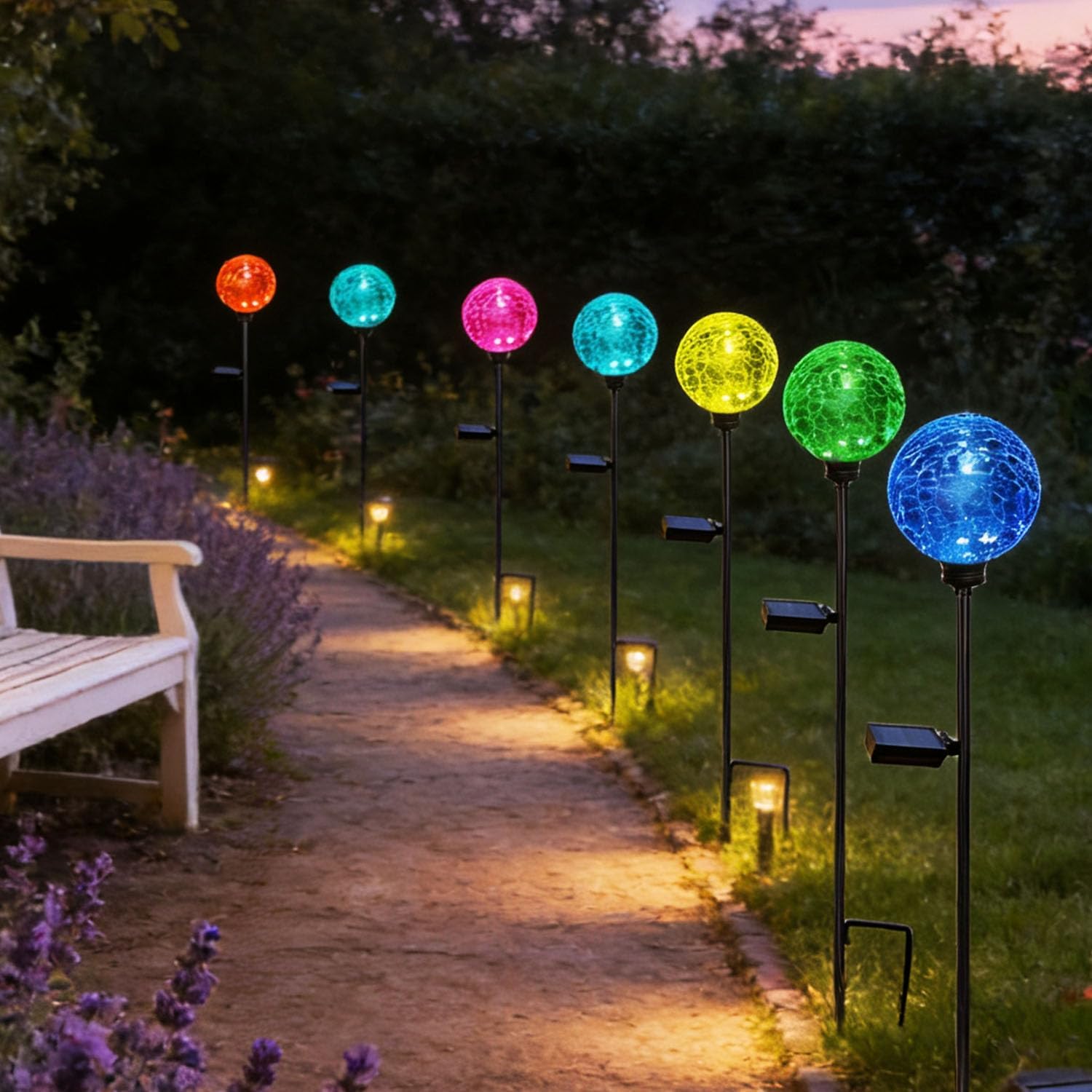 Solar Garden Lights, 6 Pack Mu - đánh giá và giá Outdoor Power Pack