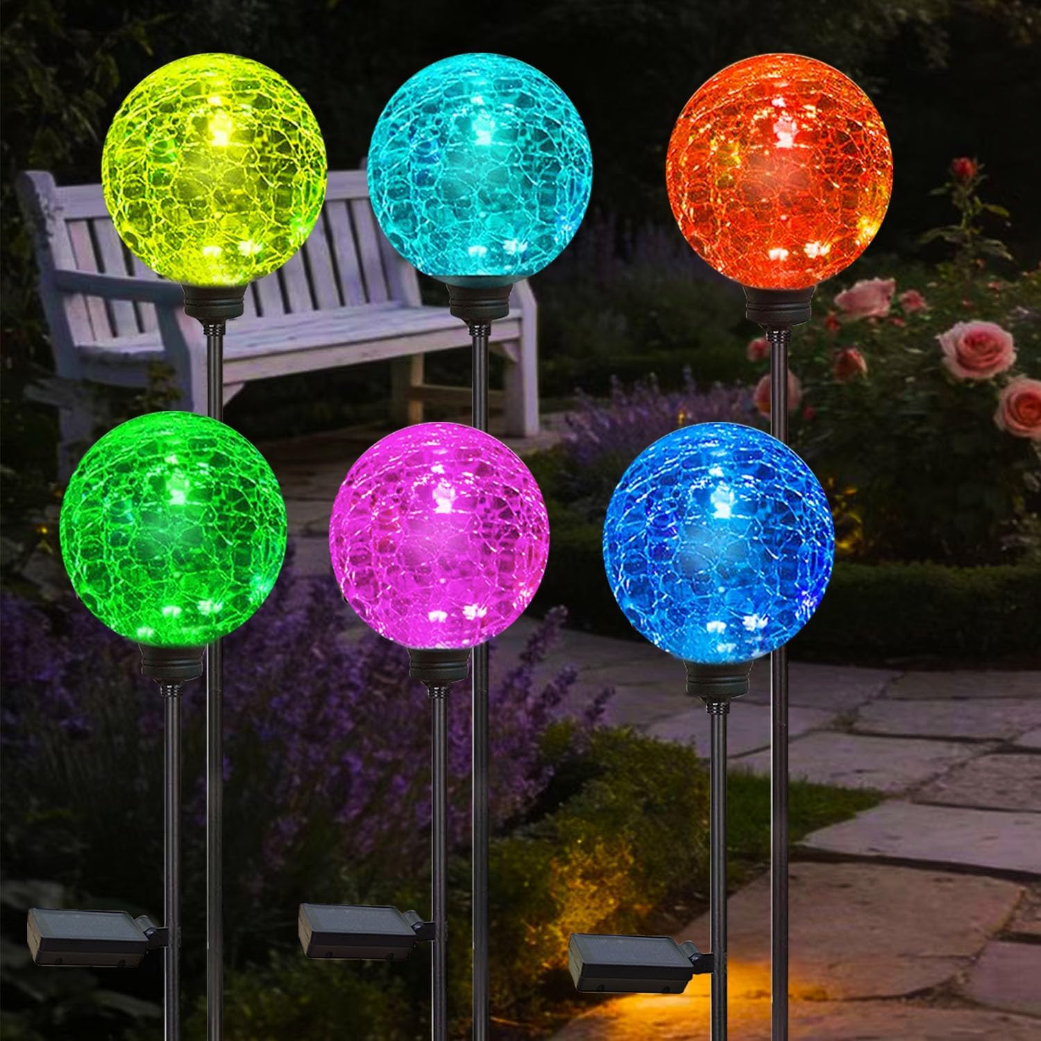 Solar Garden Lights, 6 Pack Mu - đánh giá và giá Outdoor Power Pack