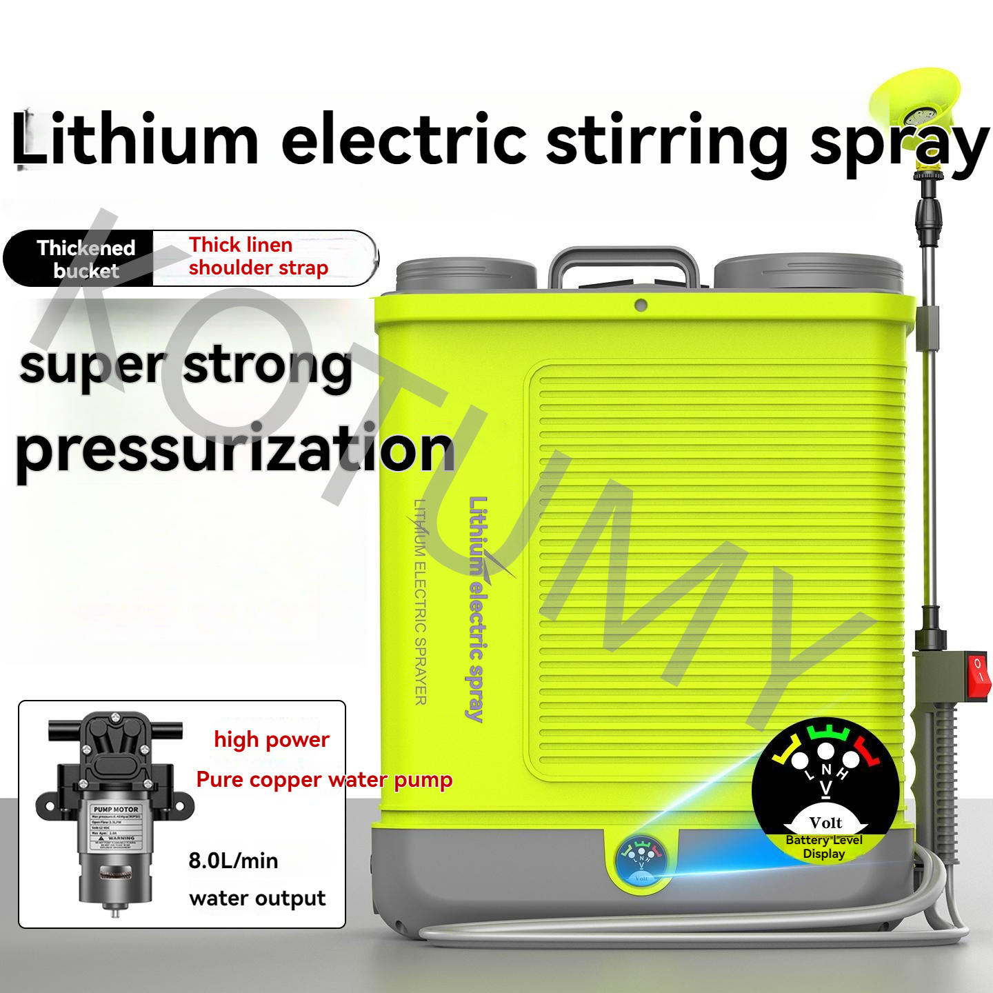 20L High-pressure Lithium Batt - đánh giá và giá Electric Sprayer Backpack