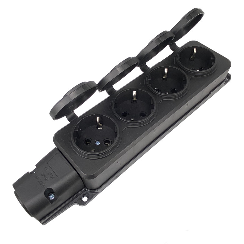 EU German 3 / 4 Ways Outdoor W - đánh giá và giá Outdoor Power Strip With Cover