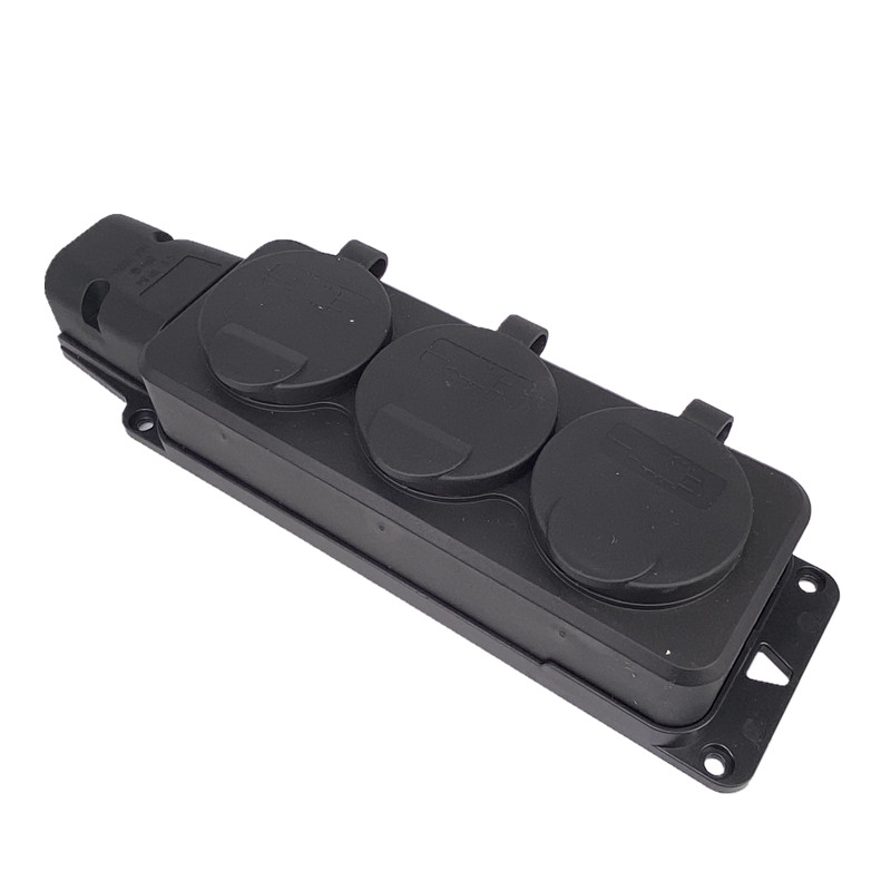 EU German 3 / 4 Ways Outdoor W - đánh giá và giá Outdoor Power Strip With Cover