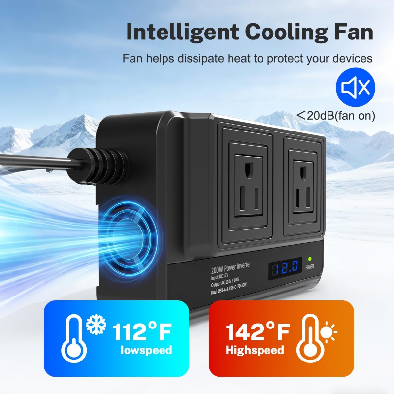200W Car Inverter Power Conver - đánh giá và giá Outdoor Power Adapter Usb C