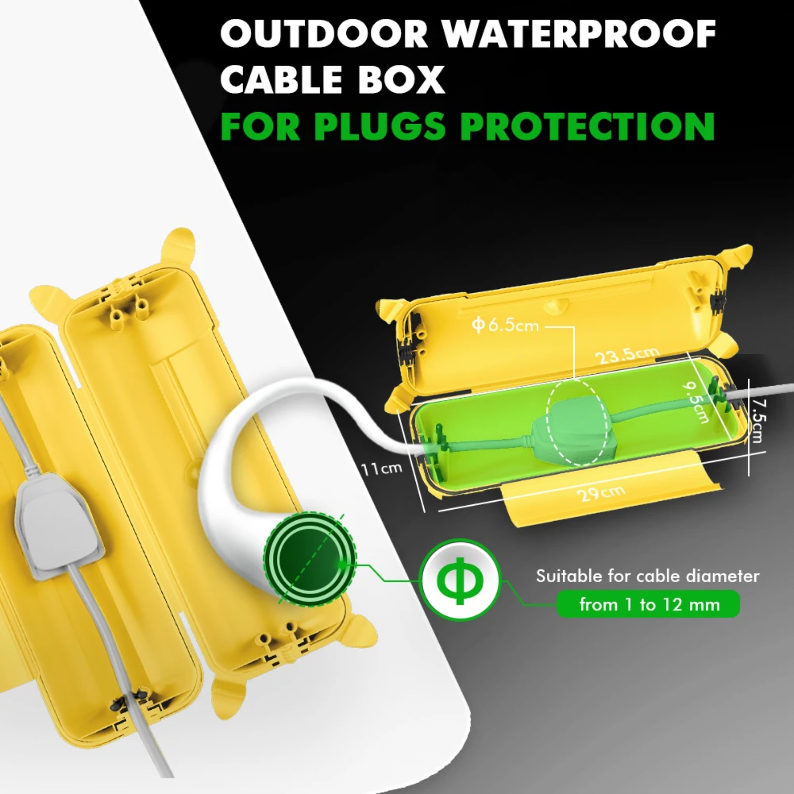IP44 Outdoor Extension Cord Co - đánh giá và giá Outdoor Power Strip With Cover