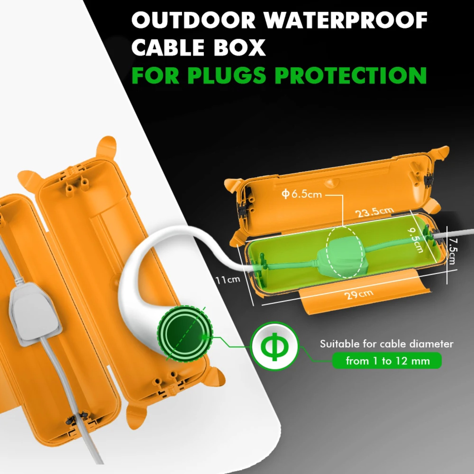 IP44 Outdoor Extension Cord Co - đánh giá và giá Outdoor Power Strip With Cover
