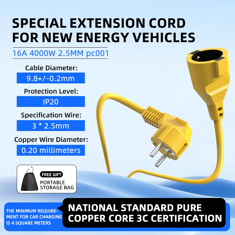 16A EU Schuko Extension Cord 4 - đánh giá và giá Outdoor Use Power Strip