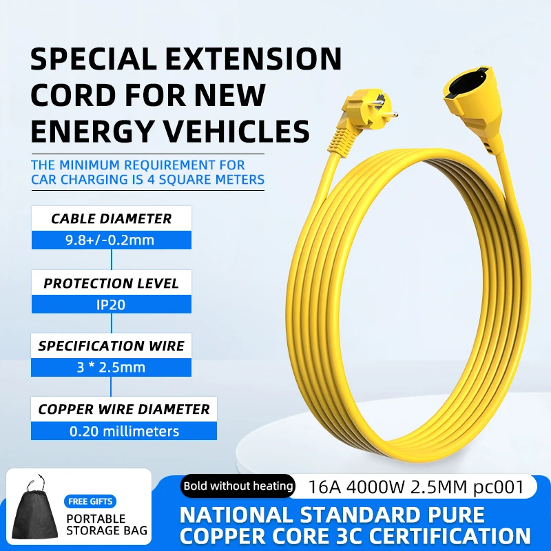 16A EU Schuko Extension Cord 4 - đánh giá và giá Outdoor Use Power Strip