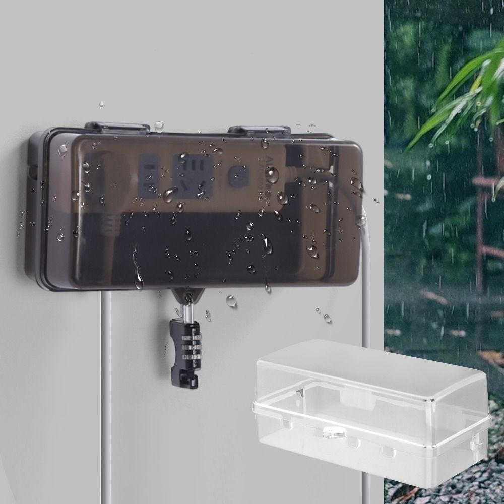 Portable Plastic Plug Box Anti - đánh giá và giá Outdoor Power Strip With Cover