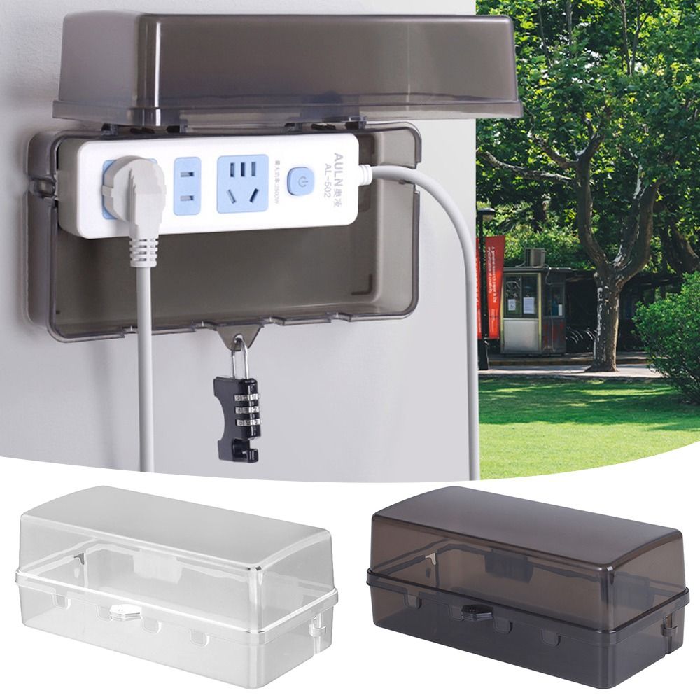 Portable Plastic Plug Box Anti - đánh giá và giá Outdoor Power Strip With Cover