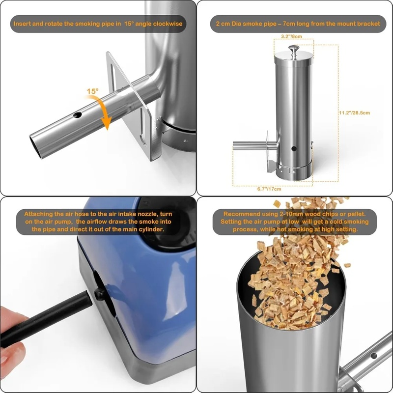 Portable Electric BBQ Smoker w - đánh giá và giá Outdoor Power Source