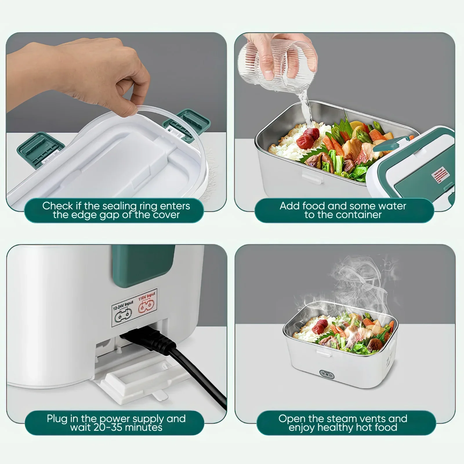 Electric Lunch Box Food Warmer - đánh giá và giá Outdoor Power Pedestal