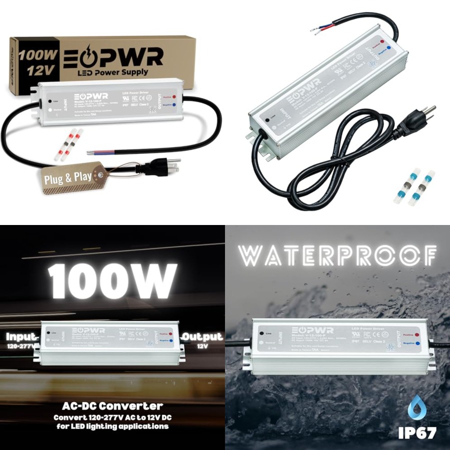 LED Driver Waterproof IP67 Pow - đánh giá và giá Outdoor Power Plug In