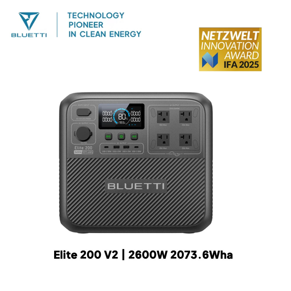 【Renew】BLUETTI Elite 200 V2 Po - đánh giá và giá Outdoor Power Source