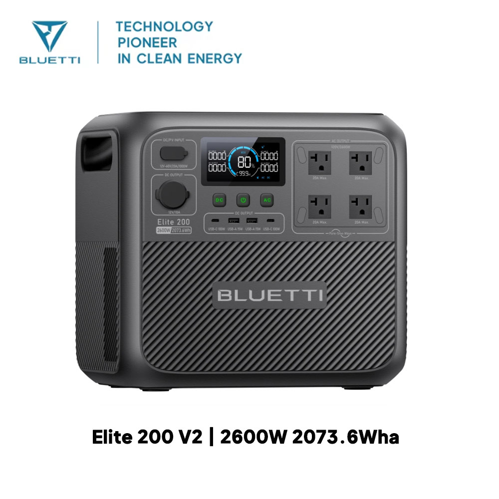 【Renew】BLUETTI Elite 200 V2 Po - đánh giá và giá Outdoor Power Source