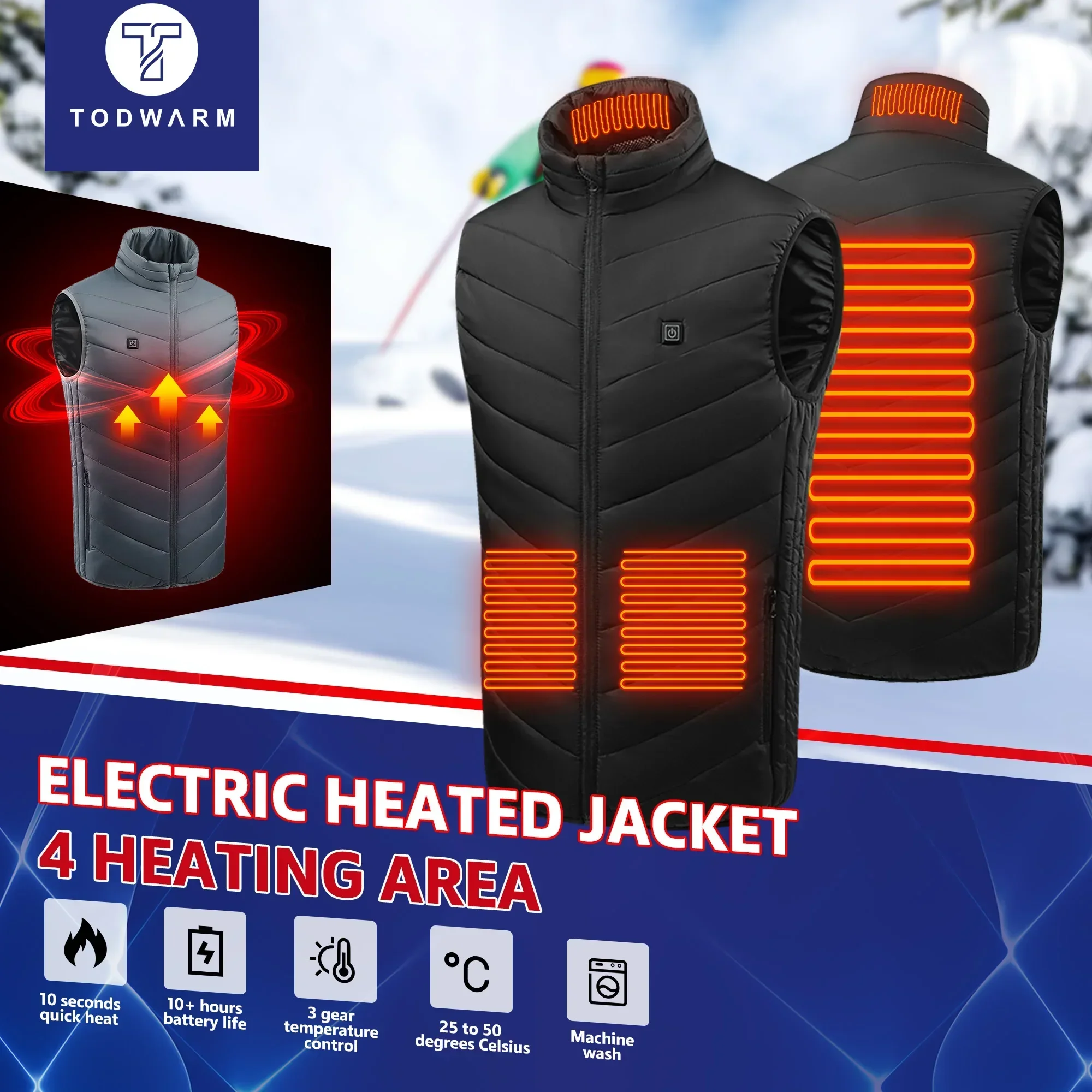 21 Heated Vest Electric Heated - đánh giá và giá Outdoor Power Pedestal
