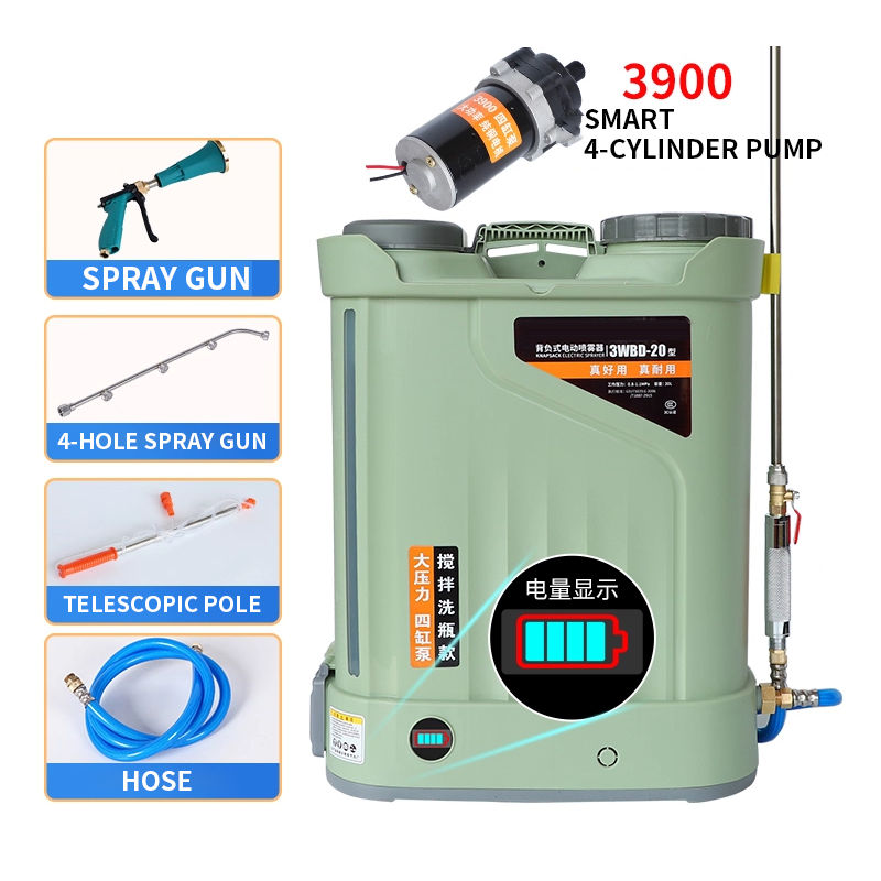 Four-cylinder Pump Agricultura - đánh giá và giá Electric Sprayer Backpack