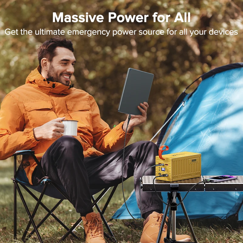 QOOVI 60000mAh Power Bank 22.5 - đánh giá và giá Outdoor Power Adapter Usb C