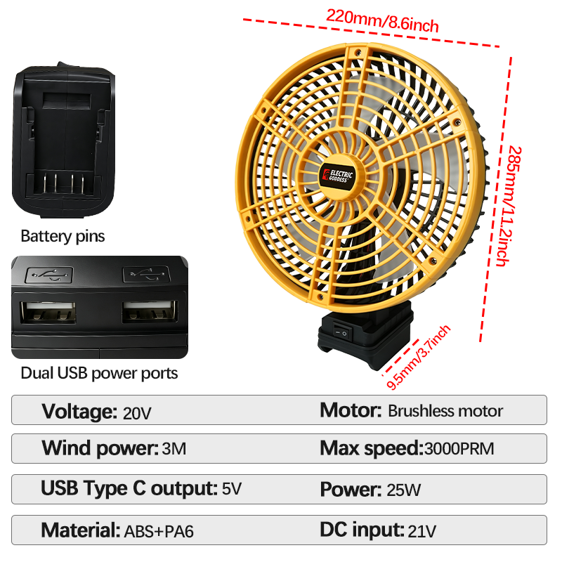 8Inch Desk Fan 180° Tilt,Ultra - đánh giá và giá Outdoor Power Pedestal
