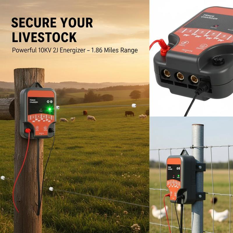 Livestock Energizer 10kV 2J Fo - đánh giá và giá Outdoor Power Plug In