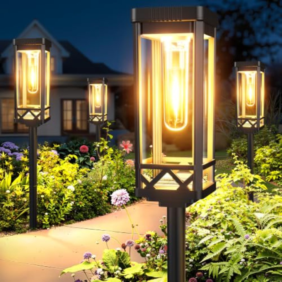 Taller Solar Pathway Lights Ou - đánh giá và giá Outdoor Power Pack