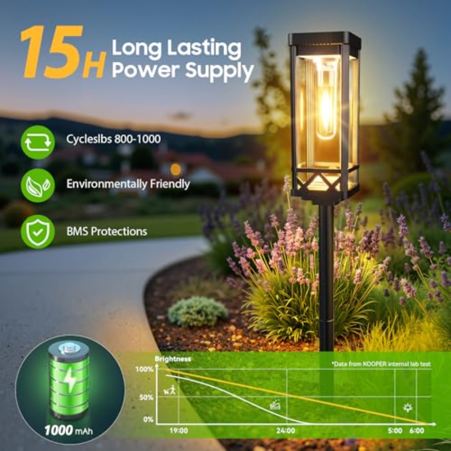Taller Solar Pathway Lights Ou - đánh giá và giá Outdoor Power Pack