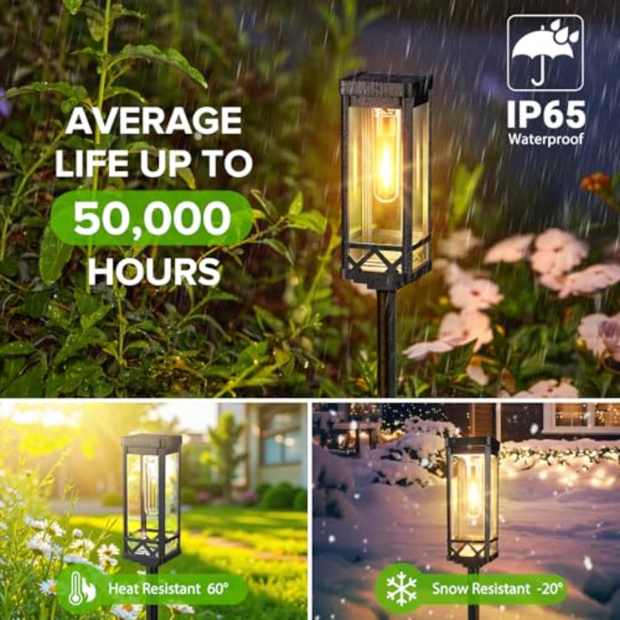 Taller Solar Pathway Lights Ou - đánh giá và giá Outdoor Power Pack