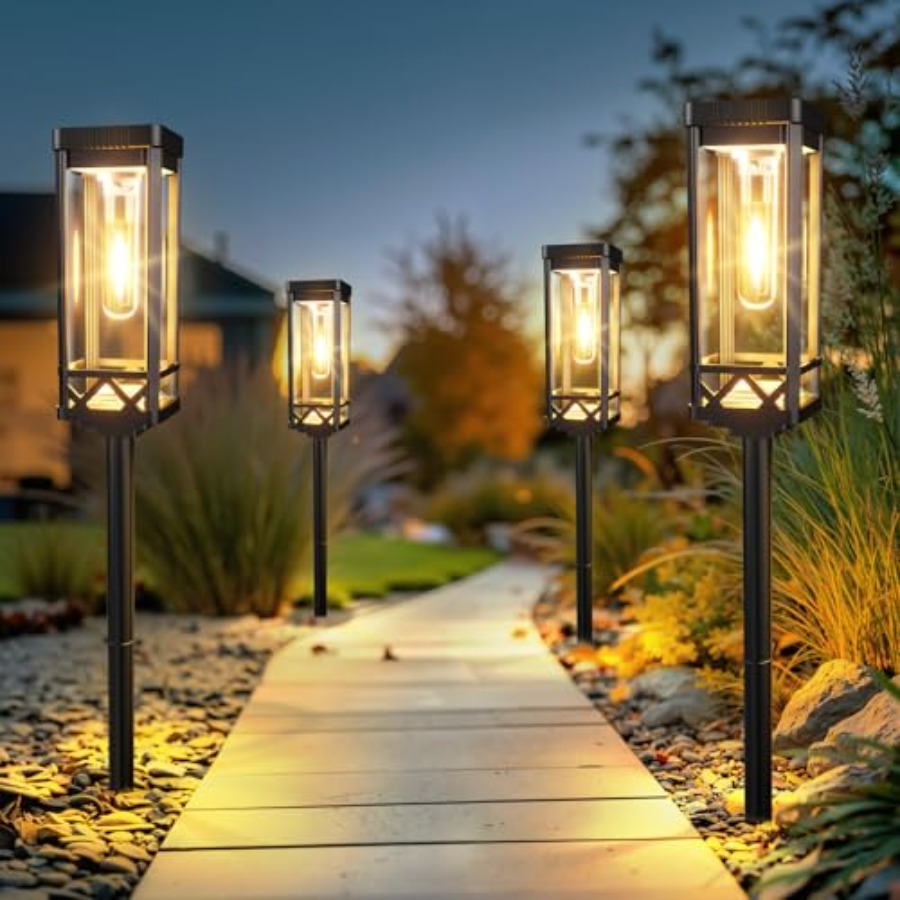 Taller Solar Pathway Lights Ou - đánh giá và giá Outdoor Power Pack
